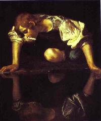 Fotografia: Caravaggio - Narciso - www.abcgallery.com/C/caravaggio/