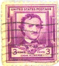 Fotografia: Francobollo dedicato a Edgar Allan Poe - odur.let.rug.nl/~usa/E/poe_humor/