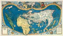 Fotografia: Planisfero del 1507 di Waldseemuller - www.maps.com/